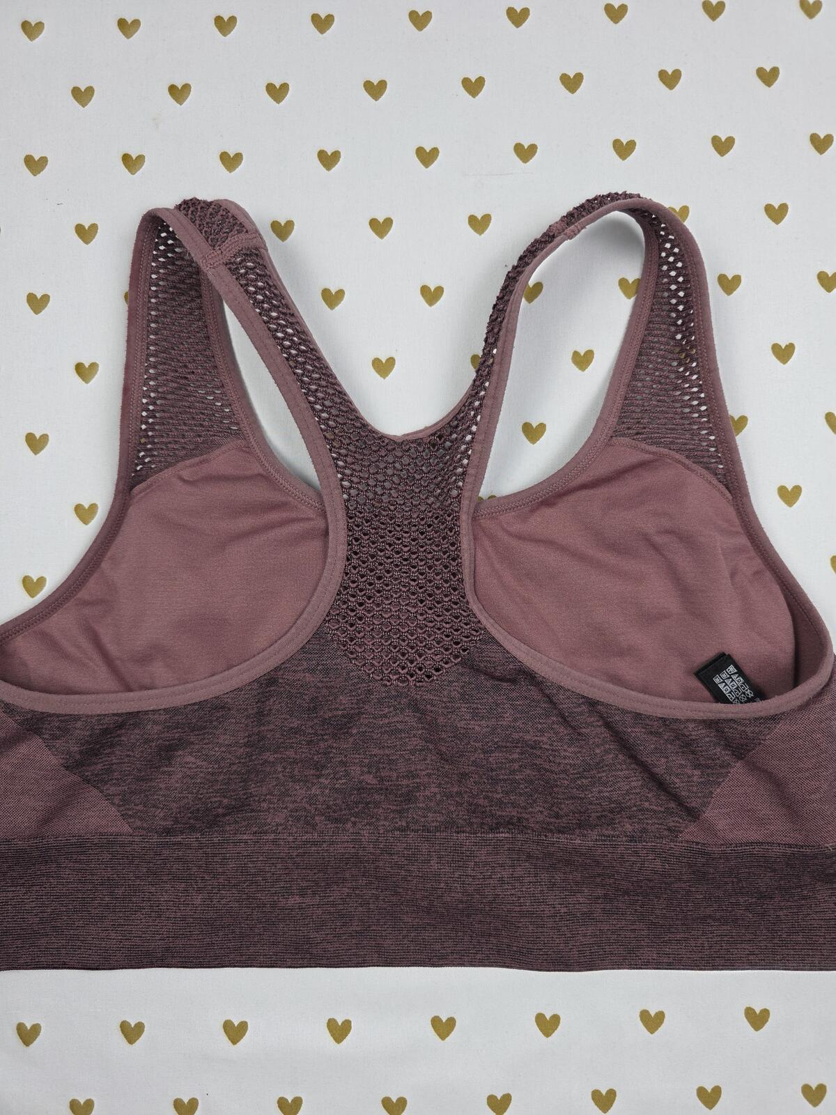 Victorias Secret Pink Stretchy Active Sports Bra LARGE Bralette Bra Top Tank