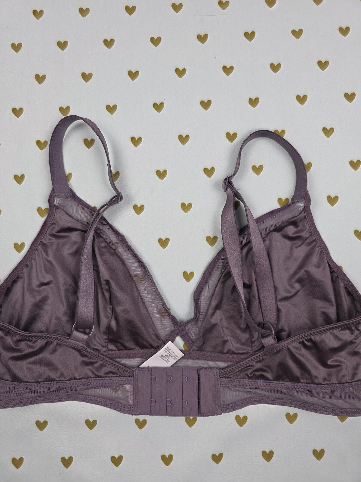 Victorias Secret Blush Satin Sexy Small Bralette Bra Top Tank
