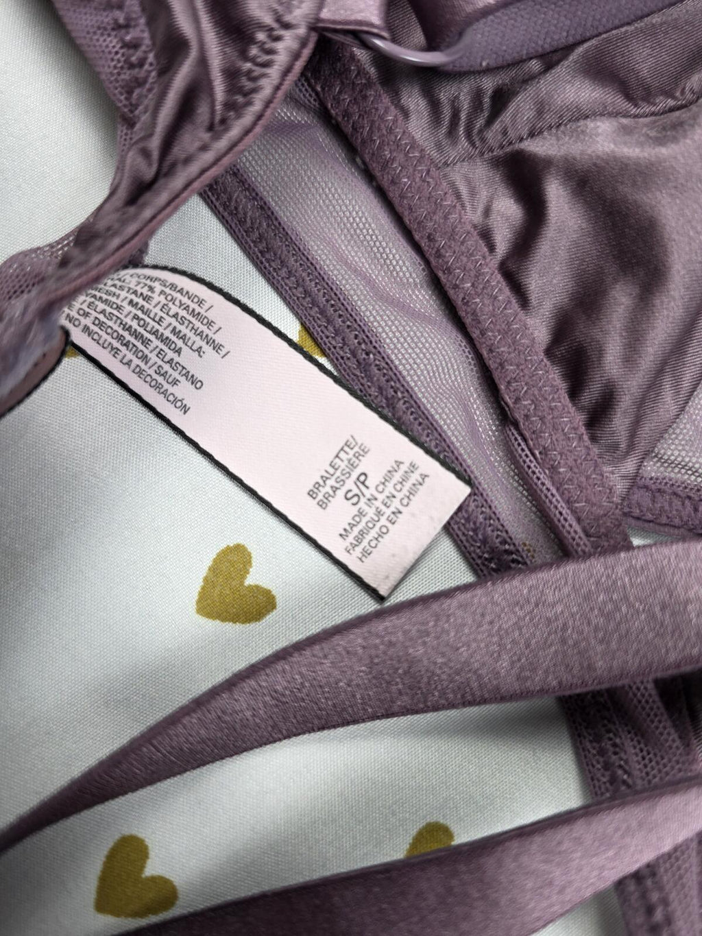 Victorias Secret Blush Satin Sexy Small Bralette Bra Top Tank