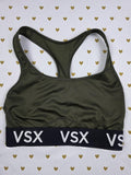 Victorias Secret VSX Green Sports Bra SMALL Bralette Bra Top Tank