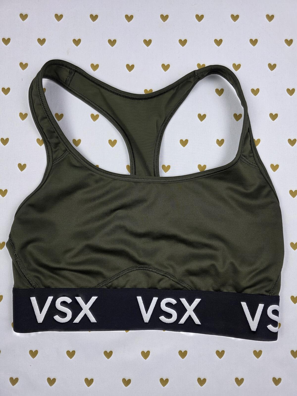 Victorias Secret VSX Green Sports Bra SMALL Bralette Bra Top Tank
