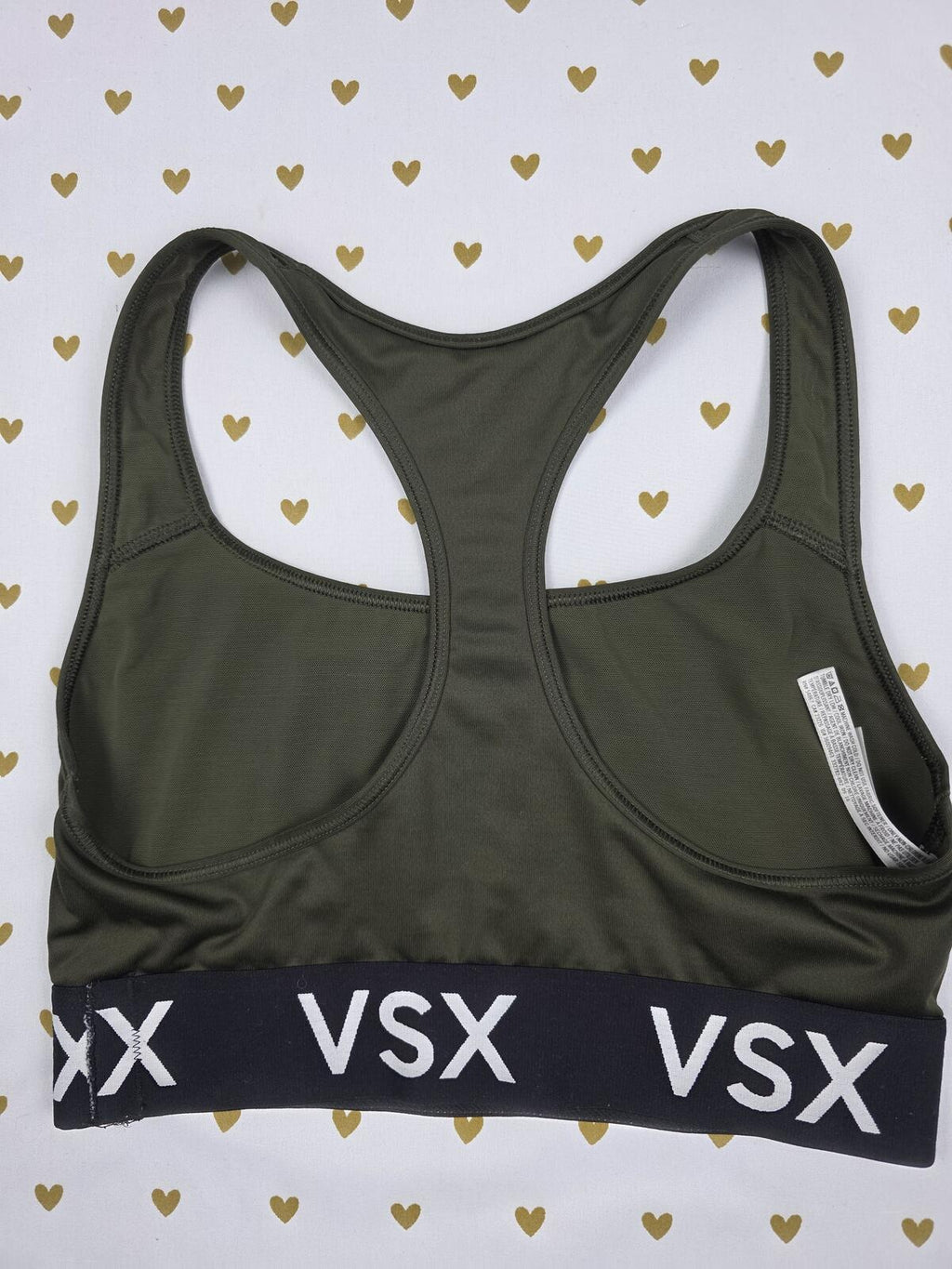 Victorias Secret VSX Green Sports Bra SMALL Bralette Bra Top Tank