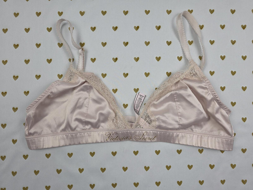 Victorias Secret Satin Sexy Large Lounge Bralette Bra Top Tank