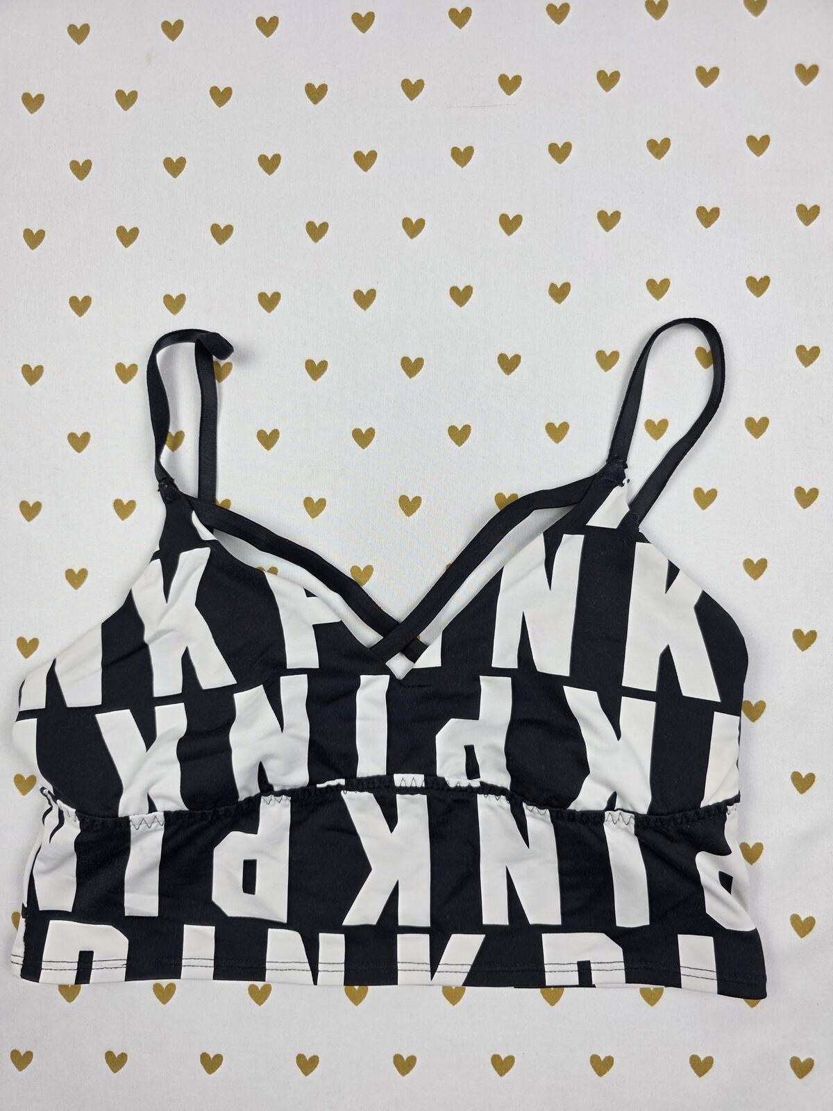 Victorias Secret Pink  Logo Sports Bra Ultimate XS Bralette Bra Top Tank