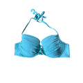 Victoria's Secret Swim Top Womens 34C Blue Padded Lined Underwired Halter