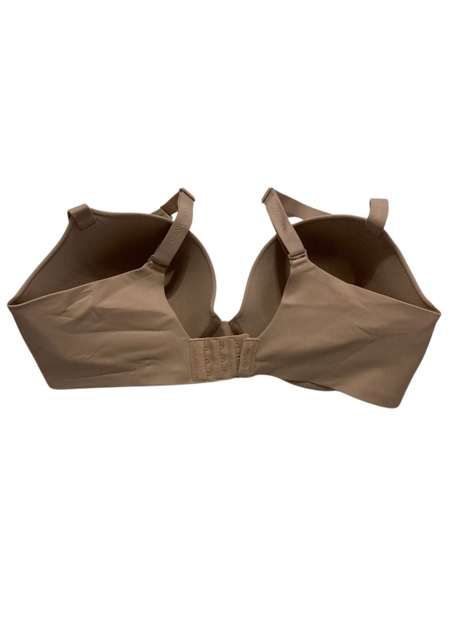 CALVIN KLEIN Perfectly Fit Push Up Plunge Memory Touch Bra HONEY ALMOND 36DD