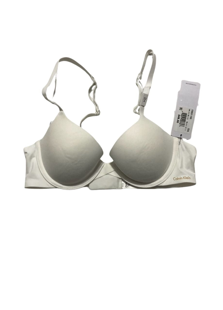 CALVIN KLEIN Perfectly Fit Memory Touch T-Shirt Bra WHITE 32A