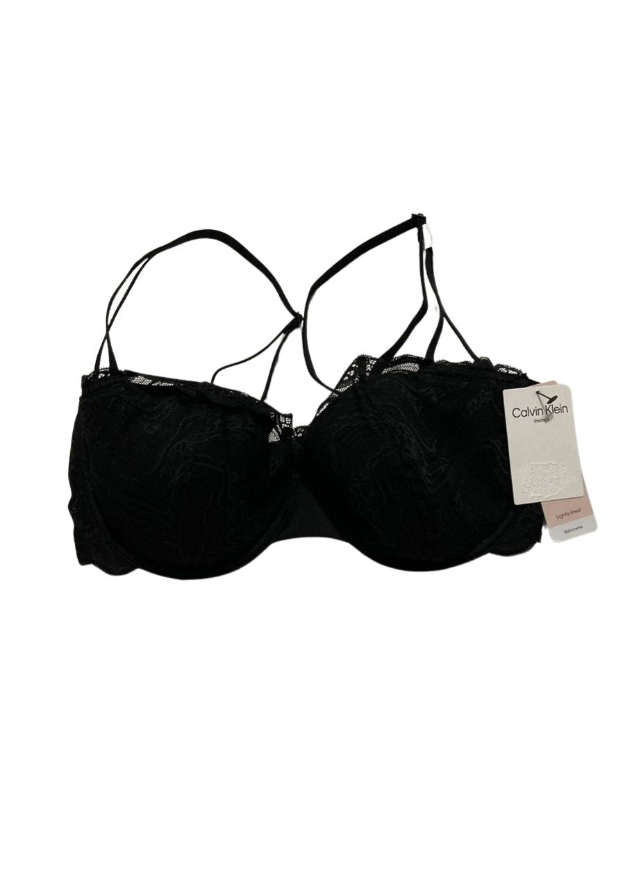 CALVIN KLEIN Lightly Lined Balconette Bra BLACK 38C