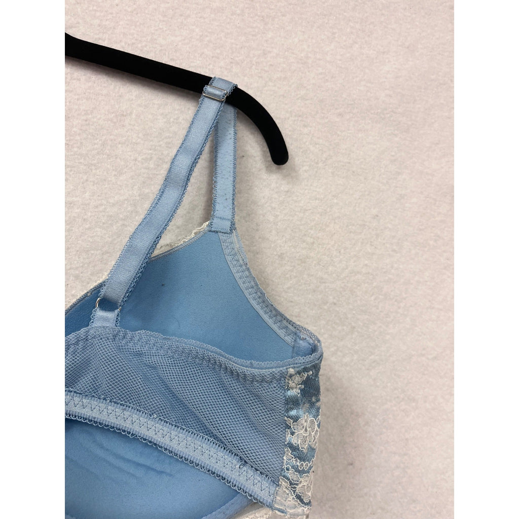 Victorias Secret Light Blue Lace Underwire Bra Women’s 34C #8091