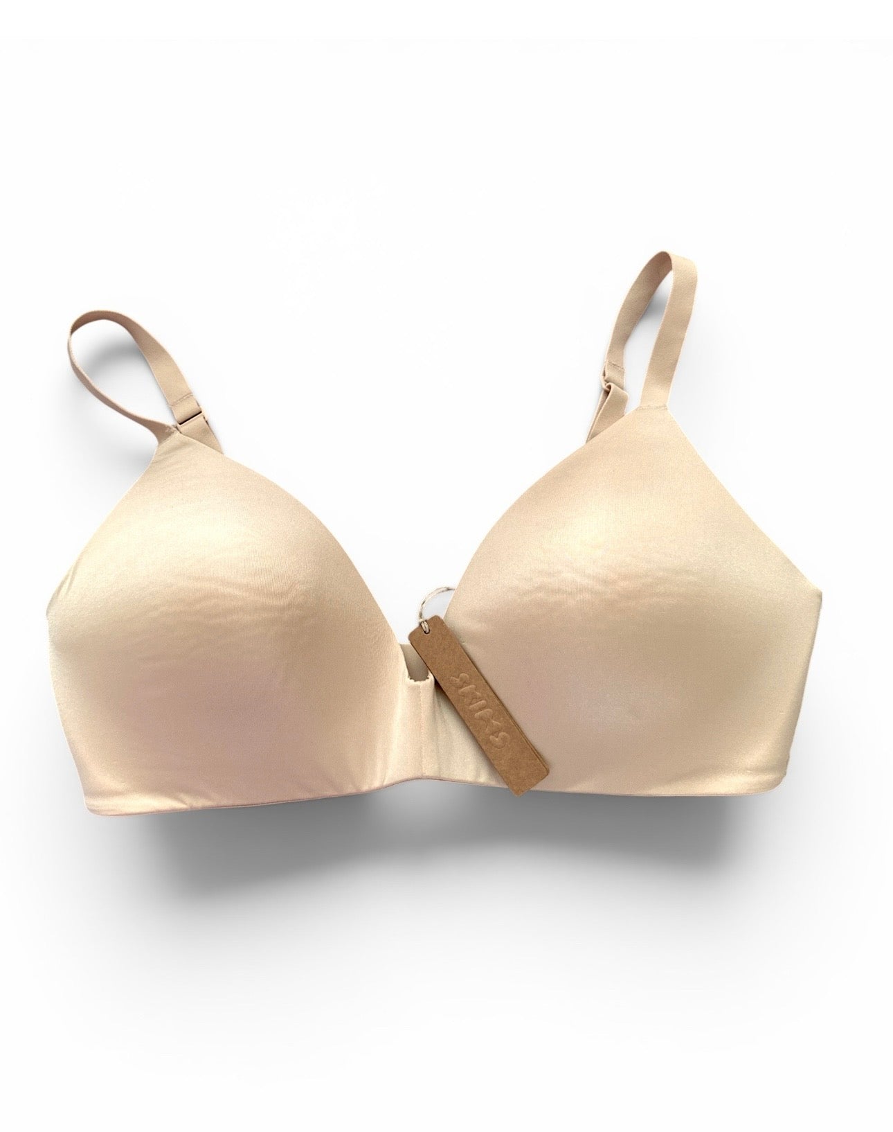 NWT SKIMS Wireless Form T-Shirt Demi Bra Sand 38C