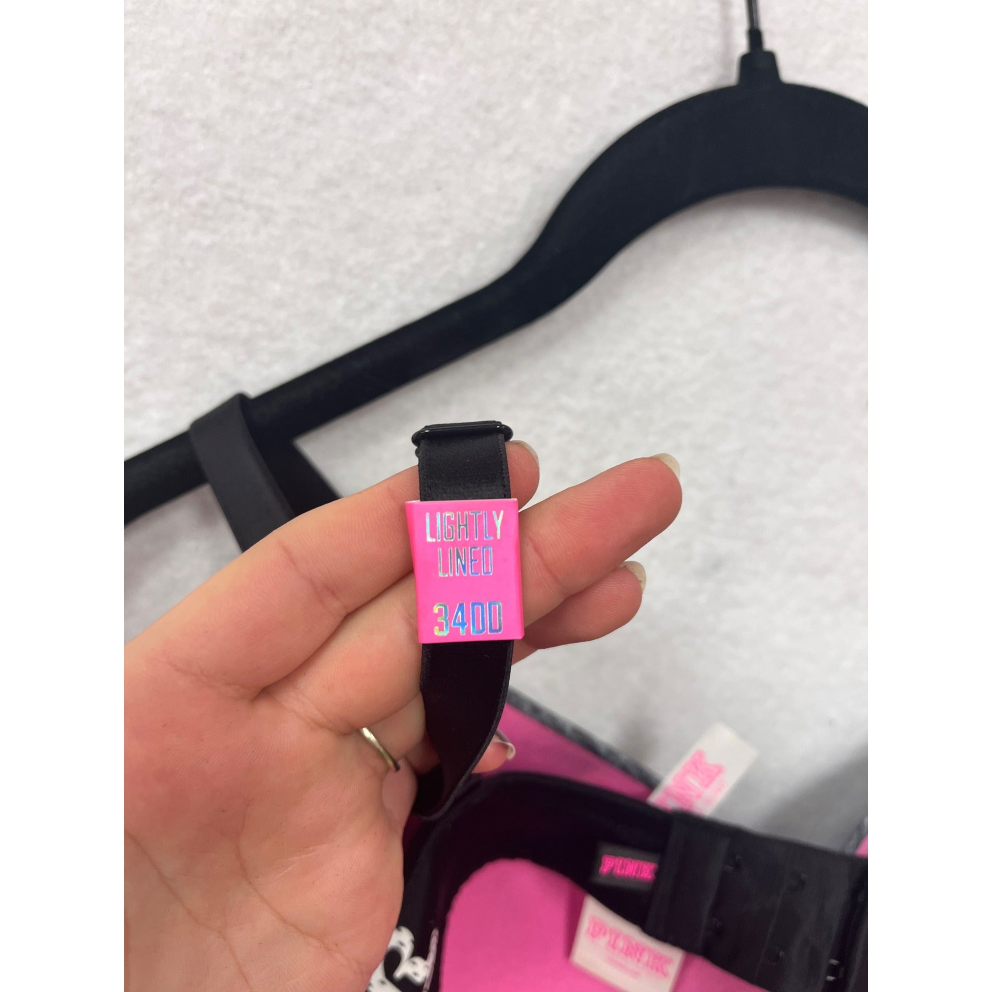 Victorias Secret Pink Lightly Lined Bra 34DD #6263