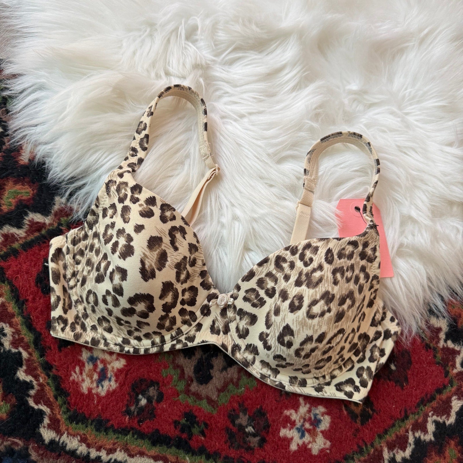 Victoria's Secret Vintage Y2K Animal Print Bra - 34C