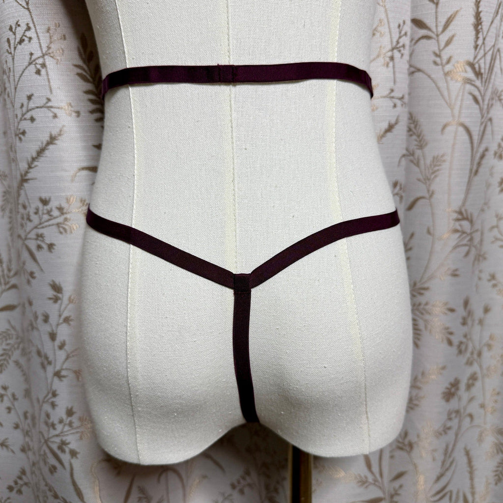 Victoria's Secret Very Sexy Strappy Eyelash Lace Teddy L Plum Sirencore Baddie