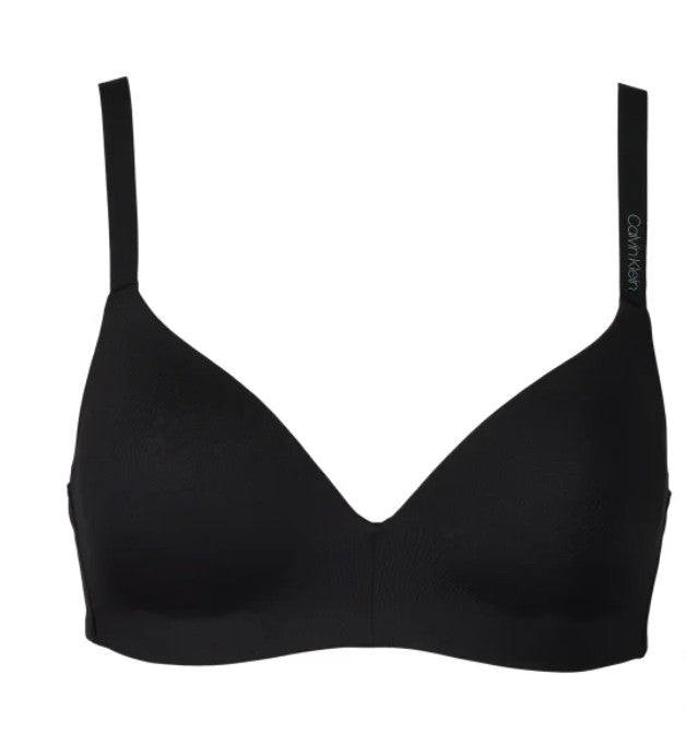 Calvin Klein Women's Size Large Wirefree Bra, 2-pack, Black (1) Cedar (1)