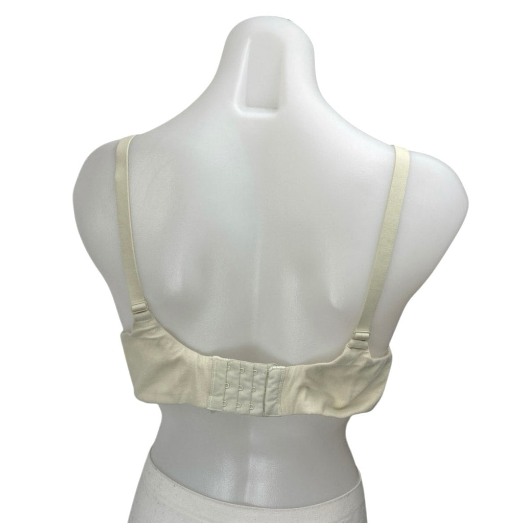 Skims Women's Cream Underwired Adjustable Strap Unpadded Push Up Bra Size 38D