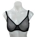 Skims Ultra Fine Mesh Black Lightweight Underwire Adjustable Bra Lingerie 36DD