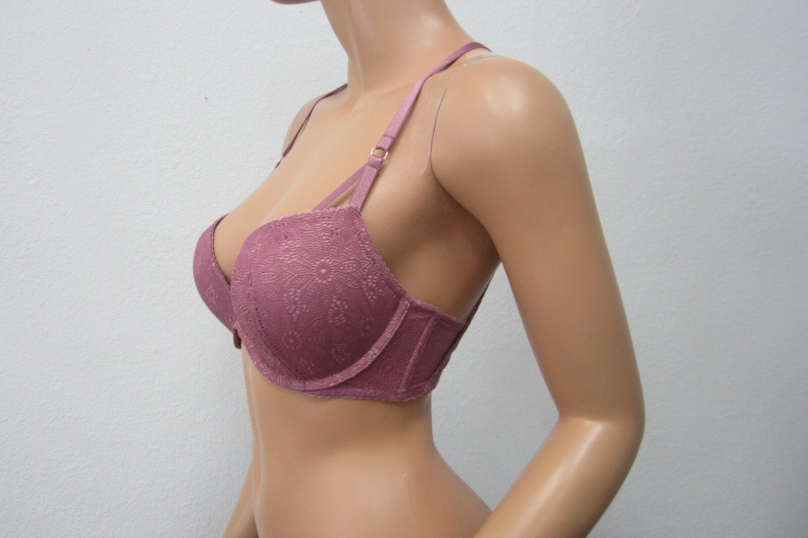 *NWT* Victoria's Secret Angels HOT SEXY Push Up Purple Lace  Bra 32D