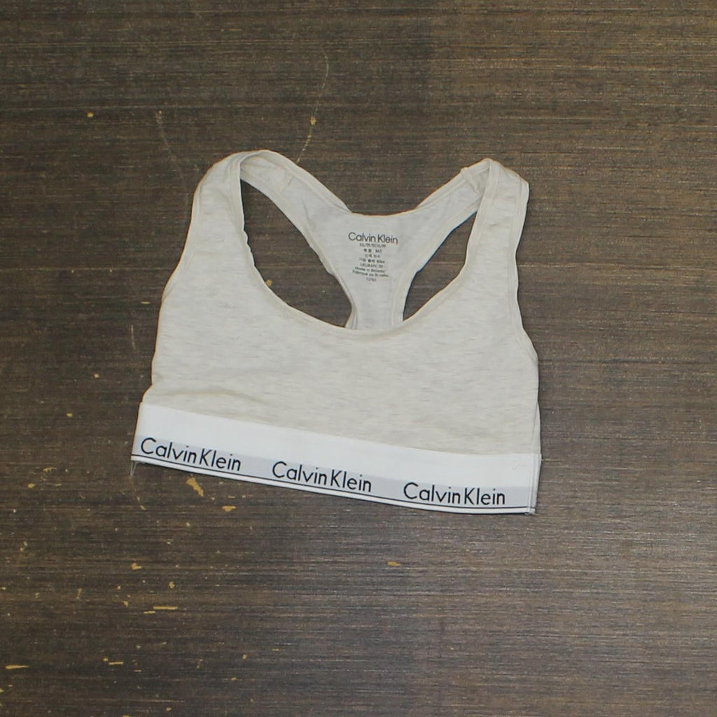 Calvin Klein Womens Modern Cotton Unlined Wireless Bralette F3785 Brown XS