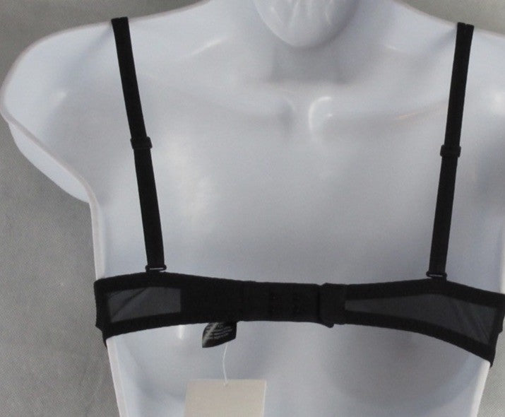 Calvin Klein Women's Sheer Marquisette Unlined Plunge Bra QF6727 Black 32B