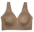 Calvin Klein Women's Invisibles Comfort Plunge Push-Up Bralette QF5785 XL Nude