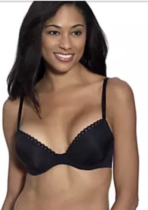Calvin Klein Women's Seductive Comfort Customized Lift Bra Demi Size 30C Black