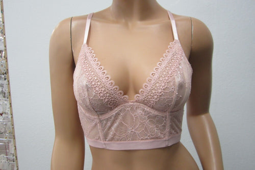 *NWT* Victoria's Secret Very Sexy Lace Unlined Plunge Bra   Size 34B