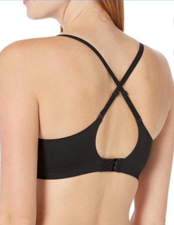 Calvin Klein Women's Bonded Flex Balconette Bralette QF6609, Black, Small