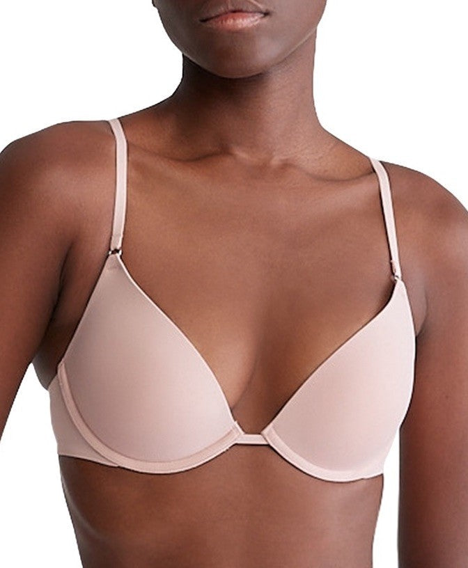 Calvin Klein Women's Sculpt Push-Up Plunge Bra QF7291 36D Soft Pink