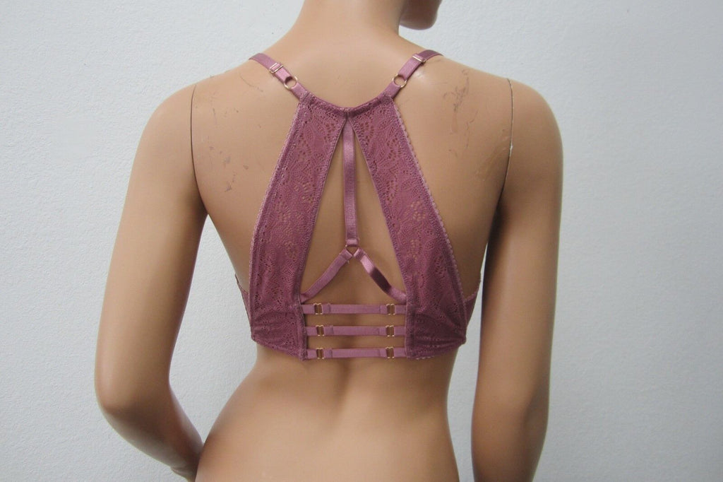 *NWT* Victoria's Secret Angels HOT SEXY Push Up Purple Lace  Bra 32D