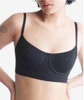 Calvin Klein Women's Bonded Flex Balconette Bralette QF6609, Black, Small