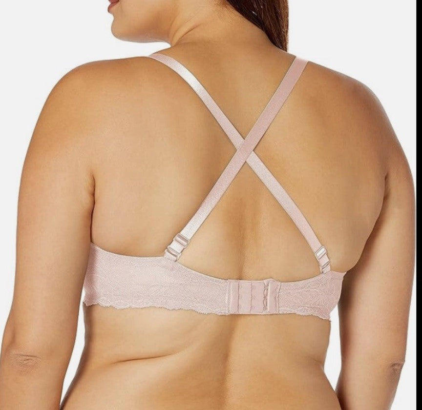 Calvin Klein Seductive Comfort Lace Demi Bra Barely Pink 34D