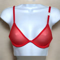 CALVIN KLEIN Women's Sheer Marquisette Unlined Plunge Bra QF6727 NEW w TAGS 32C