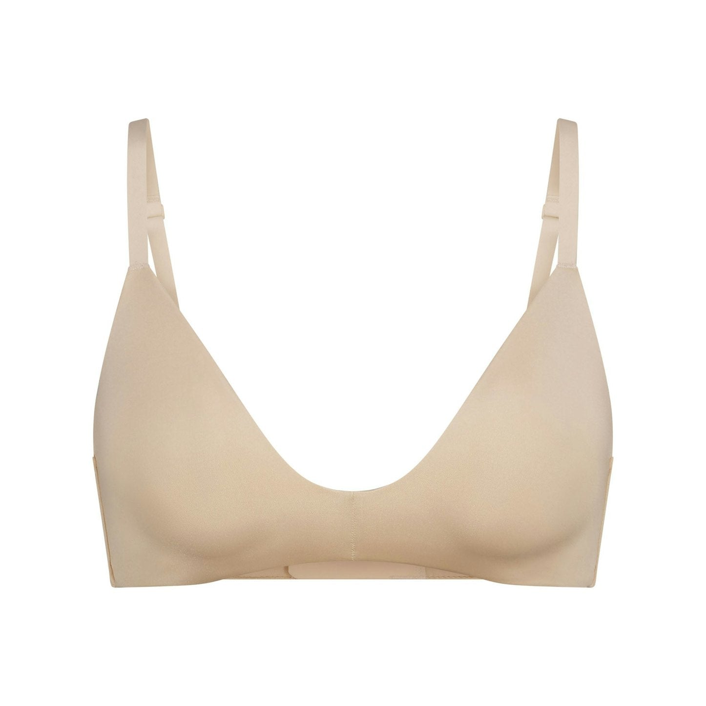 NWT SKIMS Wireless Form T-Shirt Demi Bra Sand 38C