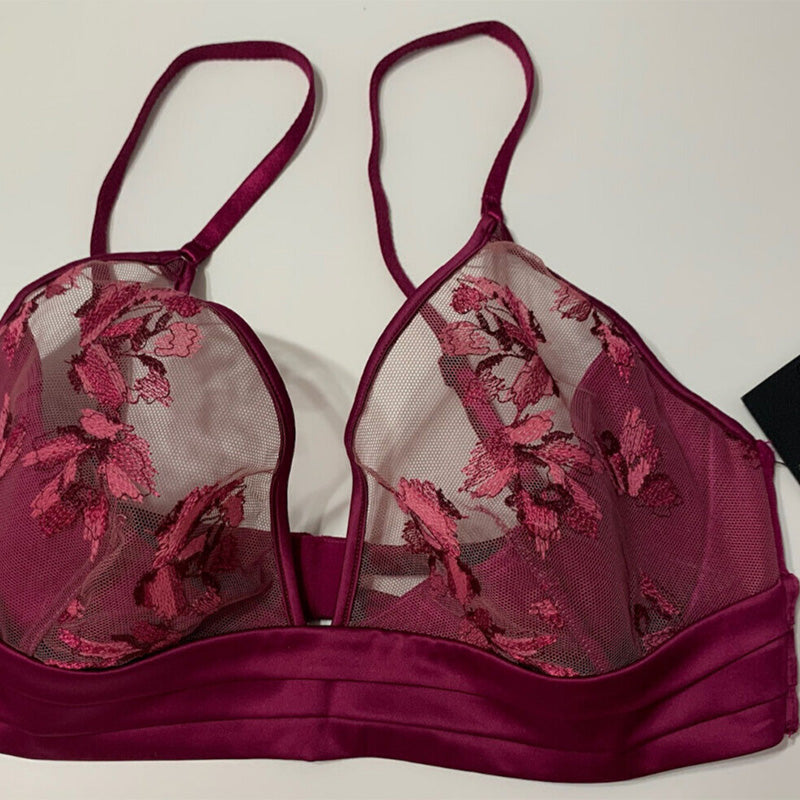 Calvin Klein CK Black Collection Temptation Burgundy 34B