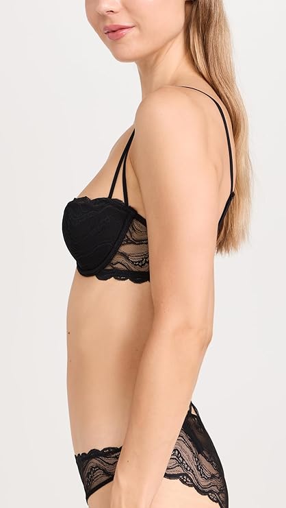 CALVIN KLEIN Lightly Lined Balconette Bra BLACK 38C