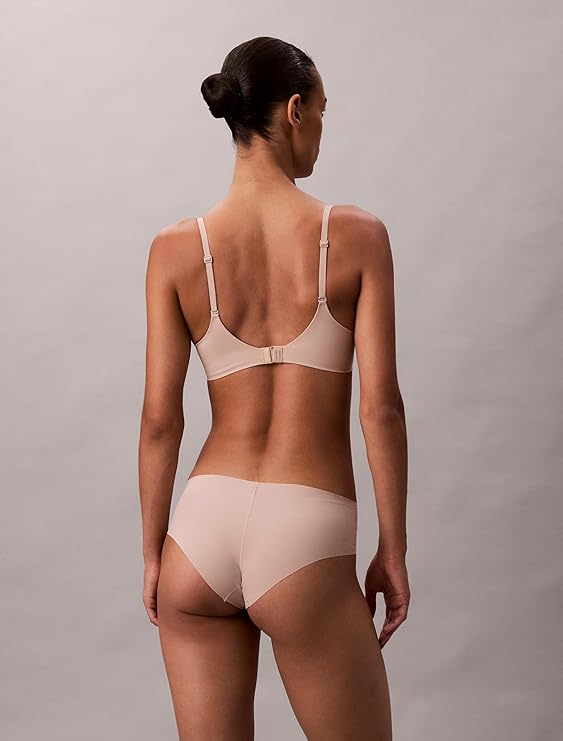 CALVIN KLEIN Perfectly Fit Push Up Plunge Memory Touch Bra HONEY ALMOND 36DD