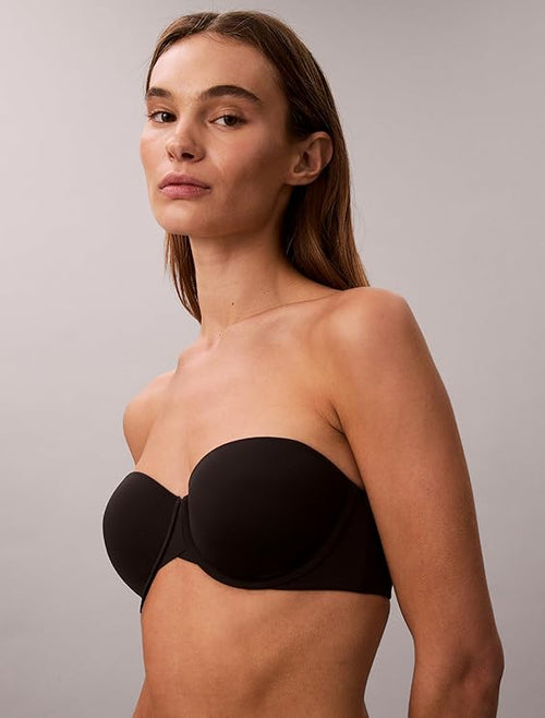 CALVIN KLEIN Perfectly Fit Lightly Lined Strapless Bra BLACK 32DD