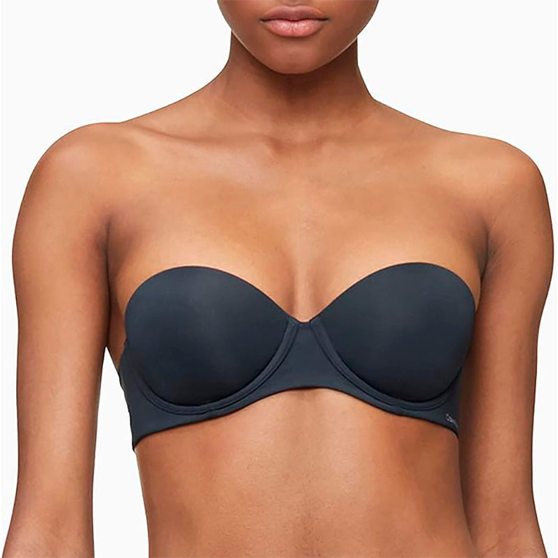 Calvin Klein Women's Perfectly Fit Strapless Convertible Push-Up Bra Black 32B