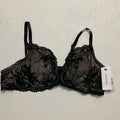 Calvin Klein Unlined Underwire Lace Bra in Black 40B