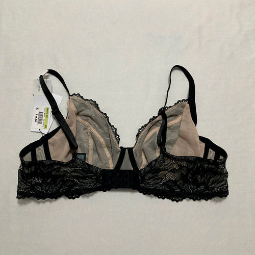 Calvin Klein Unlined Underwire Lace Bra in Black 40B