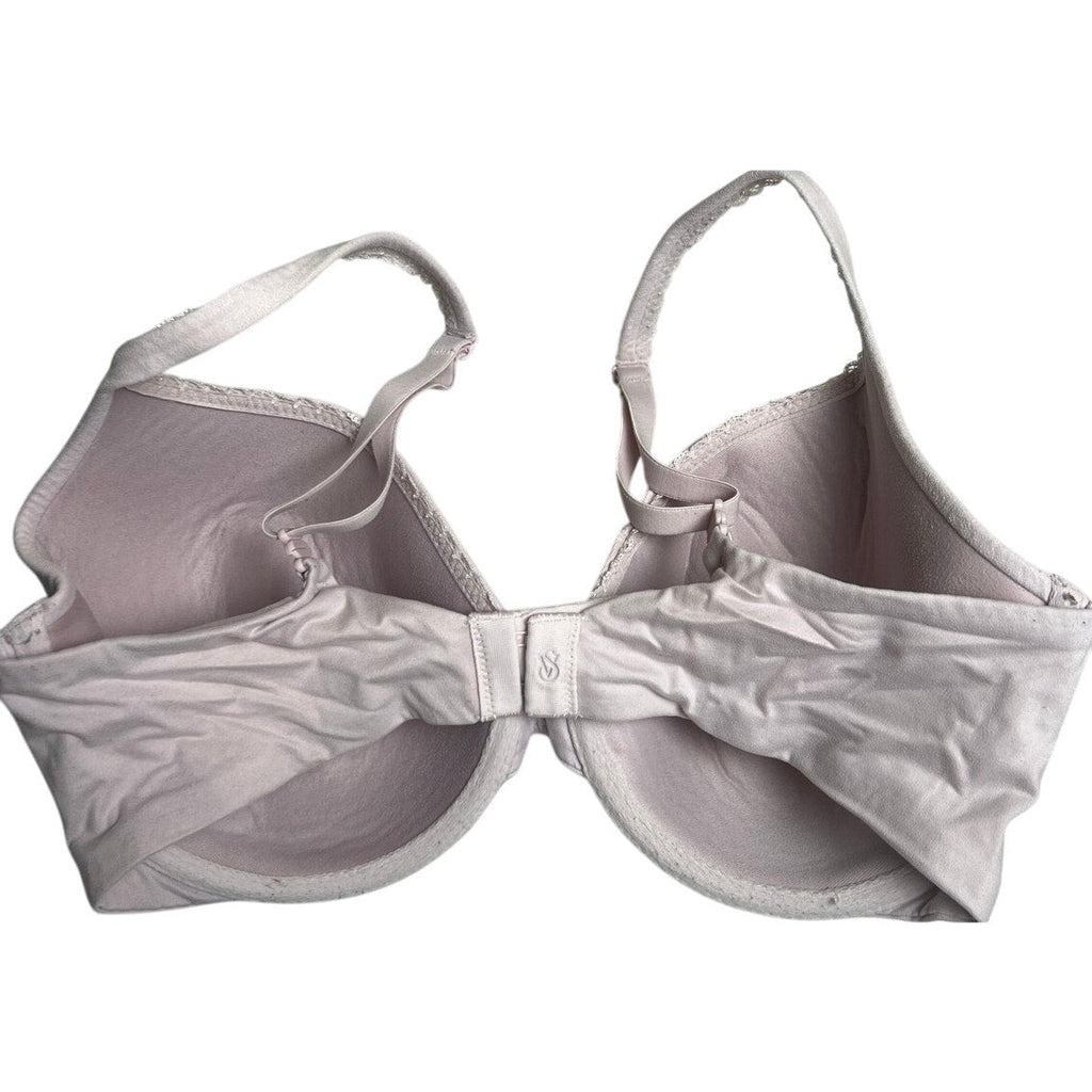 Victoria's Secret Lined Perfect Coverage 34DD White Everywhere Push Up Bra