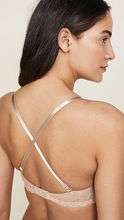 CALVIN KLEIN Seductive Comfort with Lace Demi Bra BARE 36DDD