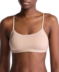 CALVIN KLEIN Form to Body Lightly Lined Scoop Neck Bralette Bra CEDAR XL