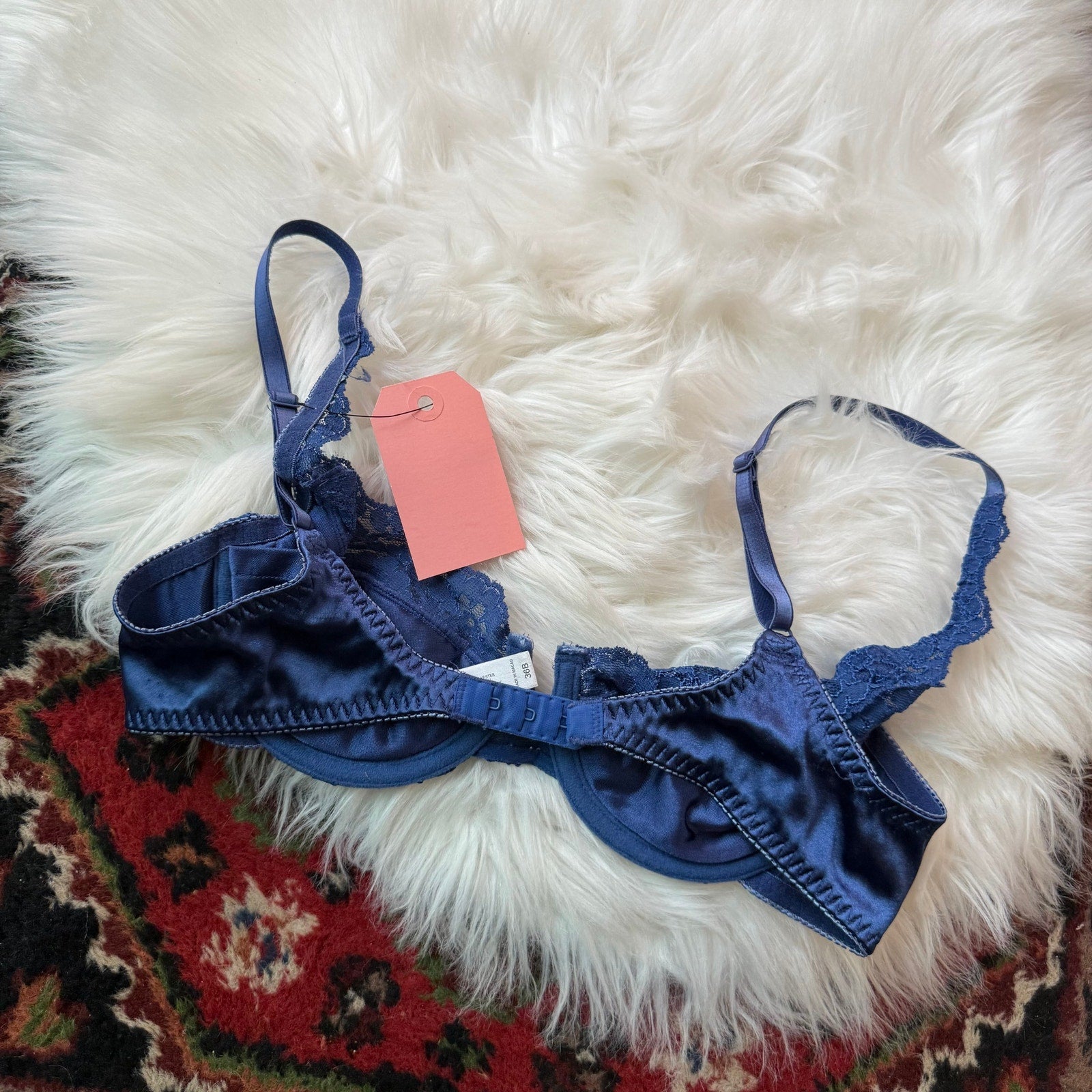 Victoria's Secret Vintage Y2K Blue Lace Bra - Size 36B