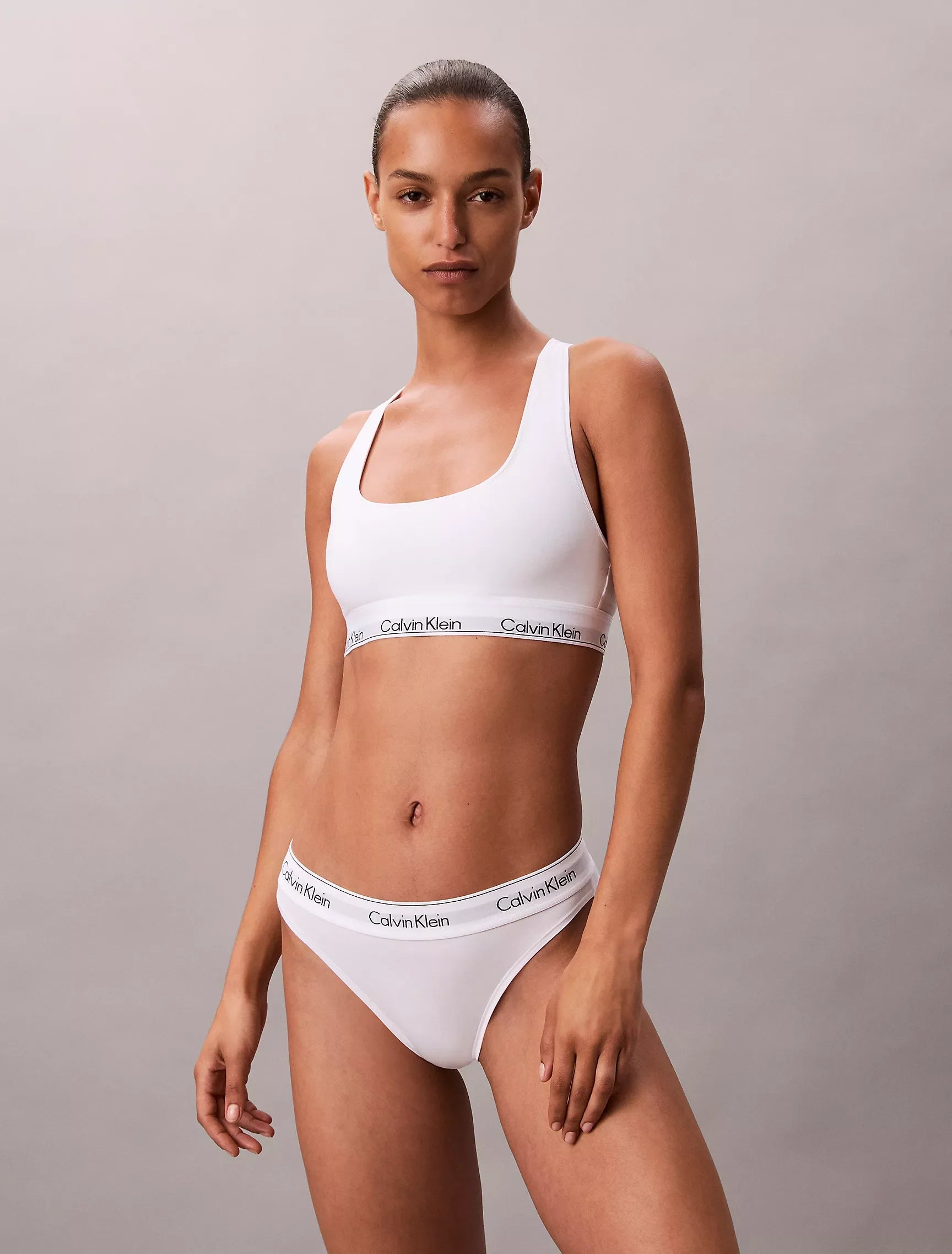 NWT Calvin Klein Women’s Bralette Set Modern Rich Cotton Stretch White M