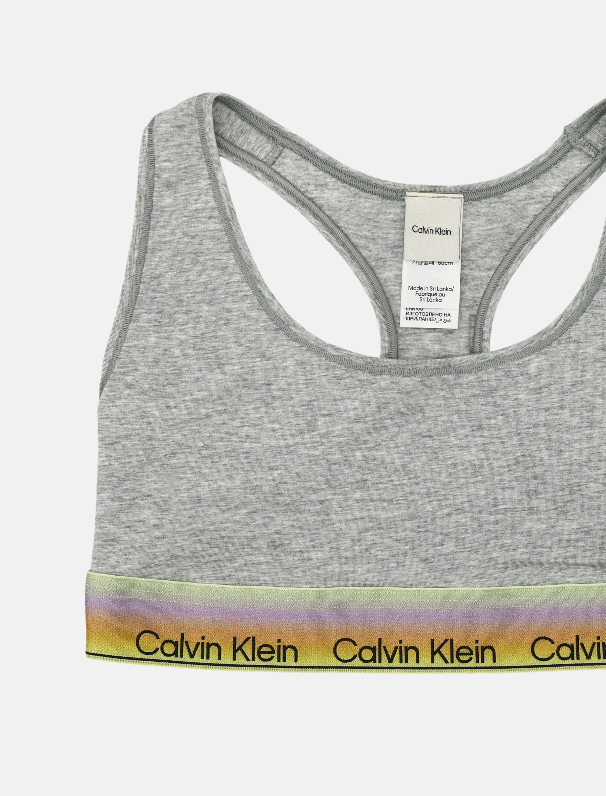 Calvin Klein multicolor logo band bralette