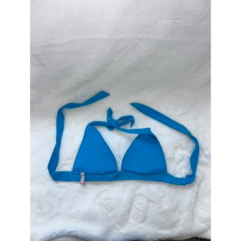 Victoria's Secret Women Halter Bikini Top Blue Underwire Adjustable Size Medium