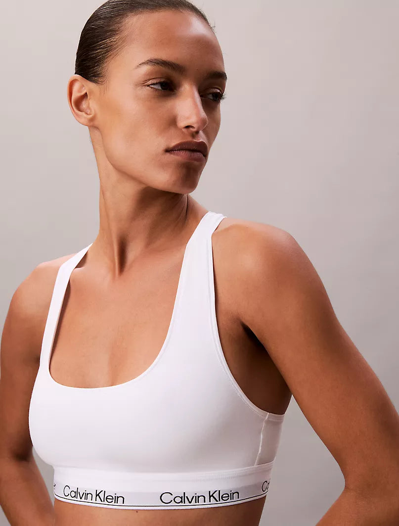 NWT Calvin Klein Women’s Bralette Set Modern Rich Cotton Stretch White M