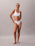 NWT Calvin Klein Women’s Bralette Set Modern Rich Cotton Stretch White M
