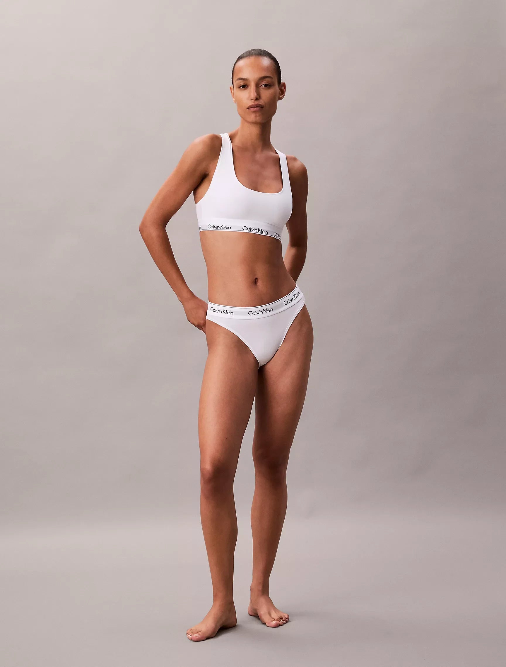 NWT Calvin Klein Women’s Bralette Set Modern Rich Cotton Stretch White M
